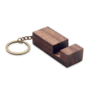 Porte-clés personnalisé en bois de noyer, produit de merchandising unique CODE - Product Image 5