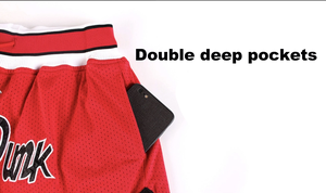 2024 nouveau gros couleur bloqué Polyester vintage panier tball et short en jersey personnalisé maille épais basket-ball Shorts pour hommes - Product Image 5