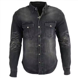 เสื้อเชิ้ตยีนส์ผู้ชายสไตล์ลำลอง ระบายอากาศได้ดี ผ้าฝ้าย 100% ทรงเข้ารูป คุณภาพสูง ดีไซน์ใหม่ สำหรับฤดูร้อน - Product Image 1