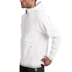 Sweats à capuche zippés pour hommes personnalisés, 100% coton, impression numérique, logo brodé, lavage à la pierre, teinture unie, service OEM - Product Image 5