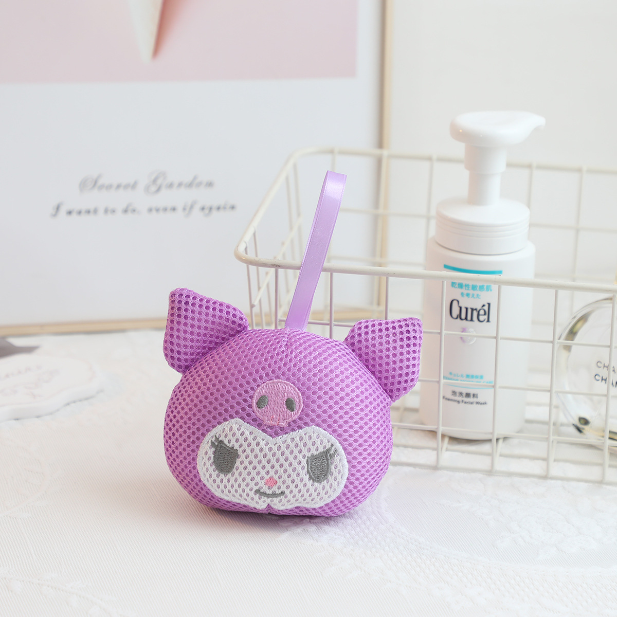 Esponja de baño Kuku morada