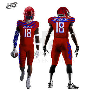 Uniforme de football américain en sergé à bas prix en uniforme de football américain en polyester 100% - Product Image 1