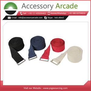 Ceinture réglable en coton pour entraînement, yoga, gym, fitness, haute qualité, avec logo personnalisé, prix du marché - Product Image 2