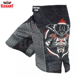 Elegant Sports Pantalones cortos de lucha MMA Pantalones cortos de poliéster transpirables Pantalones cortos de lucha cómodos para hombres - Product Image 2