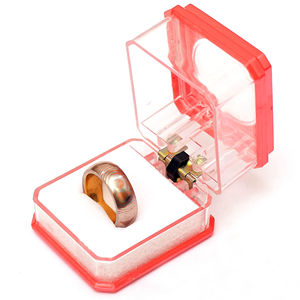 Caja de Anillo de Boda Cuadrada Clásica Hecha a Mano con Mokume Gane, Personalizada, el Regalo Perfecto para Papá, Esposo, Novio, Unisex, Compatible con OEM - Product Image 5