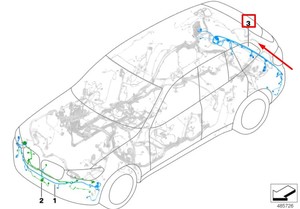 G01 X3 BMW เซ็นเซอร์จอดรถ F97สายรัดด้านหลัง DC 12V กันน้ำผลิตในประเทศเยอรมนี8795111 61128795111 - Product Image 2