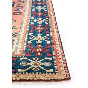 Tapis en laine noués à la main Nuray, motif géométrique abstrait, 9x12, pour couloir, salon, chambre, coloris rouge-orange - Pae-917 - Product Image 4