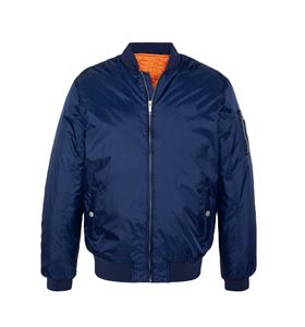 Chaqueta Bomber Premium de Alta Calidad para Hombre, Estilo Urbano, Color Sólido, Cuello Alto, Nylon, Venta al Por Mayor - Product Image 1