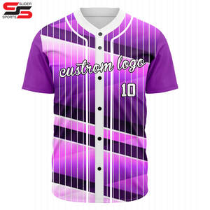 Vente en gros Nom cousu sur mesure Numéros Chemises de baseball personnalisées Uniformes de maillot de baseball personnalisés - Product Image 5