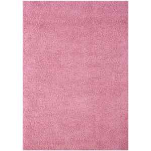<b>Modern</b> Plush Pink Rectangular <b>Rug</b> for Bedroom <b>Living</b> <b>Room</b> Hallway-Machine Made Polyester Minimalist Style - Product Image 1