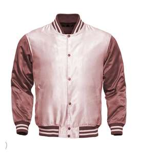 Veste universitaire en satin personnalisée avec logo brodé, nom et numéro d'équipe, faible MOQ, pour hommes - Product Image 6