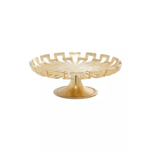 Présentoir à gâteau design en marbre vintage avec finition dorée, idéal pour les anniversaires de mariage et les événements spéciaux. - Product Image 4