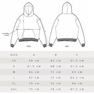 เสื้อฮู้ดดี้ครอปทรงโอเวอร์ไซส์ ผ้าคอตตอน 100% หนัก 450 GSM ผ้าเฟรนช์เทอร์รี่ ล้างสีแบบวินเทจ สไตล์สตรีทแวร์ ไหล่ตก - Product Image 6