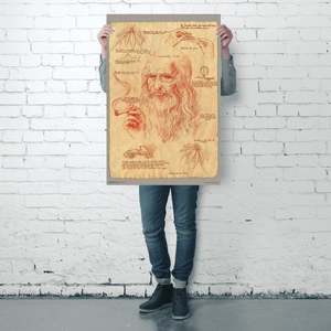 Famoso Póster de Leonardo Fumando Marihuana para Decoración de Pared - Product Image 4