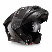Casque de moto modulaire intégral DOT, coque légère en ABS, double visière, casque rabattable pour motocross, moto de rue, VTT