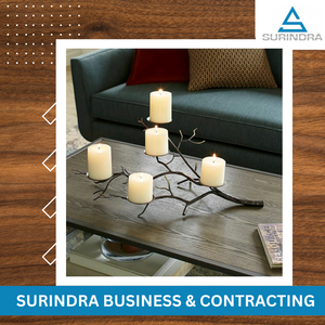 Ensemble de 5 bougeoirs décoratifs faits à la main, design moderne, en fer et acier, finition antique, en vente - Product Image 2