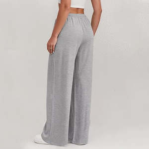 บริการ OEM กางเกงผู้หญิงทรงสลิมฟิต สตรีทแวร์ คุณภาพสูง กางเกงลำลองเอวสูง สีพื้น ใส่สบาย - Product Image 5