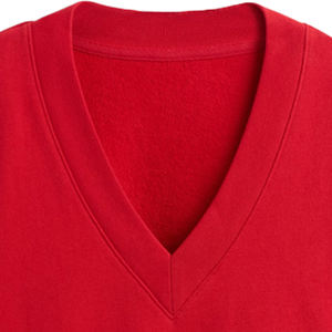 Custom Brand Eco-Friendly <b>Women's</b> Winter Brown Embroidered Embossed Breathable Windproof Knitted Fleece VNeck <b>Sweatshirt</b> Front - Product Image 2