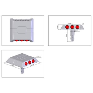 Lot de 50 clous routiers métalliques ancrés de haute qualité - Product Image 4