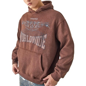 Sudaderas con Capucha Personalizadas Térmicas, Sudadera con Capucha Extra Grande Unisex para Hombre, 100% Algodón, Invierno, Logotipo Personalizado, Estampado con Patrón, Relieve 3D - Product Image 1