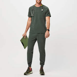 Uniformes de hospital de calidad superior Médico Scrubs Enfermera Traje de media manga para hombres y mujeres Uso diario - Product Image 1