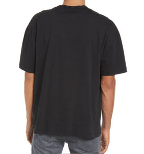 Personalizable 100% algodón Drop Shoulder Camisetas para hombres Casual Heavyweight Knitted Logo Plus Size T-Shirt - Product Image 2