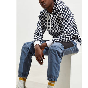 2025 haute qualité lavé à l'acide ample recadrée à capuche pour hommes 100% coton tricoté solide motif Streetwear Crop Zip - Product Image 1