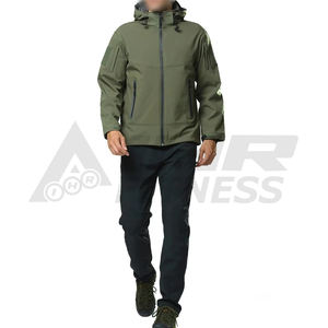 Veste coupe-vent d'hiver unisexe en laine imperméable, respirante et légère, col mandarin avec logo personnalisé - Product Image 5