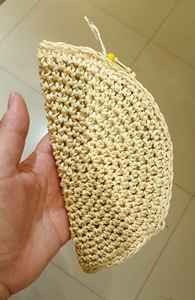 Colorful Bohemian Vintage Straw Handmade Beach <b>Bag</b> Women Crochet Fan Shaped Purse Summer <b>Raffia</b> Clutch Customized Dark Purple - Product Image 5