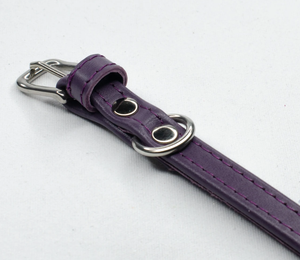 Thistle Italian Calf Leather Dog <b>Collar</b> High Quality Green Leather Hound Dog <b>Collar</b> for Greyhound and Whippet - Product Image 2