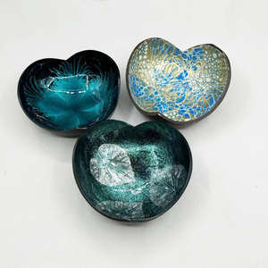 Ventes en gros de bols en noix de coco laqués polis faits à la main, design bohème, vaisselle de fête écologique, échantillon gratuit, marché européen - Product Image 2