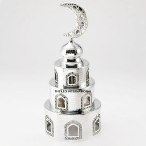 Minaretes de media luna chapados en plata superventas, acabado de alta calidad, minero de mezquita real de lujo, Ramadán decorativo a precio barato - Product Image 2