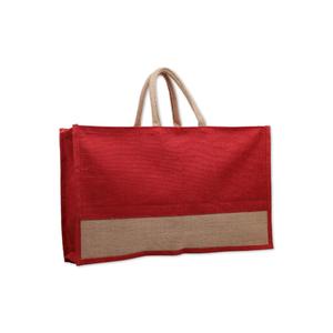 Vente en gros de sacs à provisions produits en usine pour cadeaux sacs écologiques non tissés poignée de ruban OEM en tissu de jute épissé sur mesure - Product Image 2