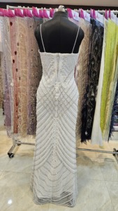 Vestido de novia hecho a mano con lentejuelas bordadas patrón decoración noche/mini vestido - Product Image 2