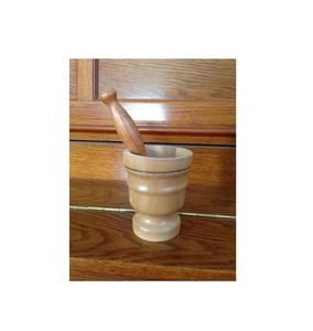 Hot Selling Natural Wood <b>Mortar</b> & <b>Pestle</b> Spice Use Box with Lid and Customized Size with Round Shape and Sale Piece - Product Image 3