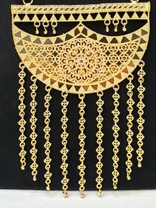 Colección Árabe Dubái, Juego de Joyería para Mujer Chapado en Oro de 24K, Diseño Único y Popular en Túnez y Libia, 2GRM Oro - Product Image 2