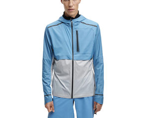 Veste coupe-vent pour homme de marque personnalisée, veste d'extérieur, tissu imperméable écologique, capuche, veste coupe-vent légère - Product Image 5