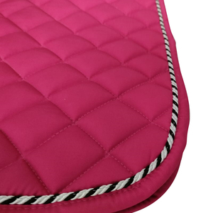 Almohadilla de sillín de algodón rosa de la mejor calidad a un precio económico con relleno Premium Almohadillas de equitación de estilo de salto personalizables - Product Image 2