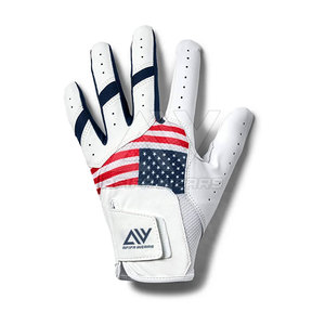 Gants de golf en cuir véritable personnalisables de haute qualité pour hommes et femmes, main droite, logo personnalisé, antidérapants, légers, fabriqués au Pakistan - Product Image 1