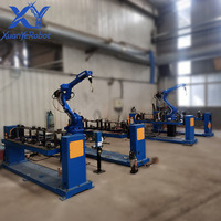 Station de soudage robotisée XY-Workstation, robot de soudage industriel, cellule de soudage robotisée, station de nettoyage de la torche, contrôle de haute précision