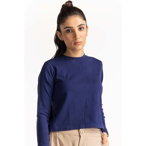 Top Básico de Punto con Cuello Redondo y Decoración de Botones, Elemento de Moda Sencillo-WM-KTP-SS24-073 - Product Image 1