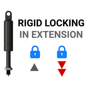 Amortiguador de Gas Rígido con Bloqueo BFE21-60-262-50N, 262 mm, Carrera de 60 mm, para Uso Industrial, Fabricado en Turquía - Product Image 2
