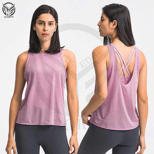 Vente en gros de débardeurs pour femmes de haute qualité, nouveaux modèles à imprimé léopard, vêtements de yoga respirants, vêtements de sport, vêtements de fitness - Product Image 2