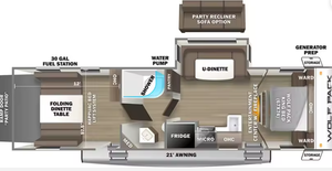 Autocaravana Usada 2023 F-o-r-e-s-t R-i-v-e-r Wolf Pack 25PACK12, Remolque de Viaje, Autocaravana con Camper en el Techo - Product Image 3