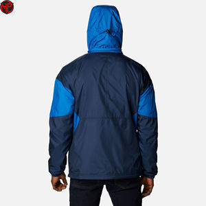 Chaqueta cortavientos para exteriores de primavera y otoño invierno para hombre, chaqueta impermeable personalizada, estilo de calle alta de lona - Product Image 6