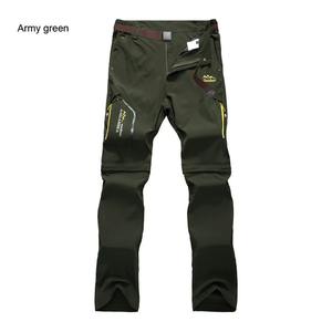 Pantalon cargo décontracté pour homme, toile respirante, devant plat, multi-poches, jambe droite, automne-hiver, style américain robuste et élégant - Product Image 3