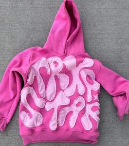 <b>Top</b> Trending Comfortable Winter Men's <b>Distressed</b> Embroidery Hoodies 100% Cotton Fleece Custom Logo Pullover - Product Image 6