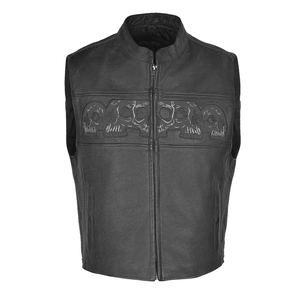 Gilet d'hiver décontracté de haute qualité pour hommes Nouveau design en cuir respirant à la mode pour l'extérieur et la moto Style personnalisé - Product Image 4