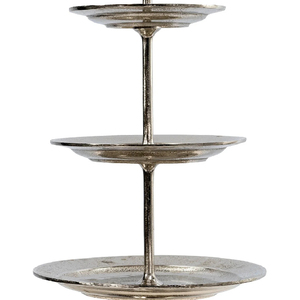 แท่นวางเค้กสามชั้นทำจากโลหะขัดเงาอุปกรณ์สำหรับนำเสนอแบบตั้งเค้กสามชั้น - Product Image 4