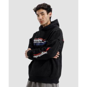 Sudadera con Capucha para Mujer Hngr Studios, Tejido Transpirable de 340g, Estilo Casual para Otoño, Detalle Invertido Lavado - Product Image 6